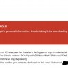 Extortion email