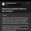 Should you include a photo on your resume?